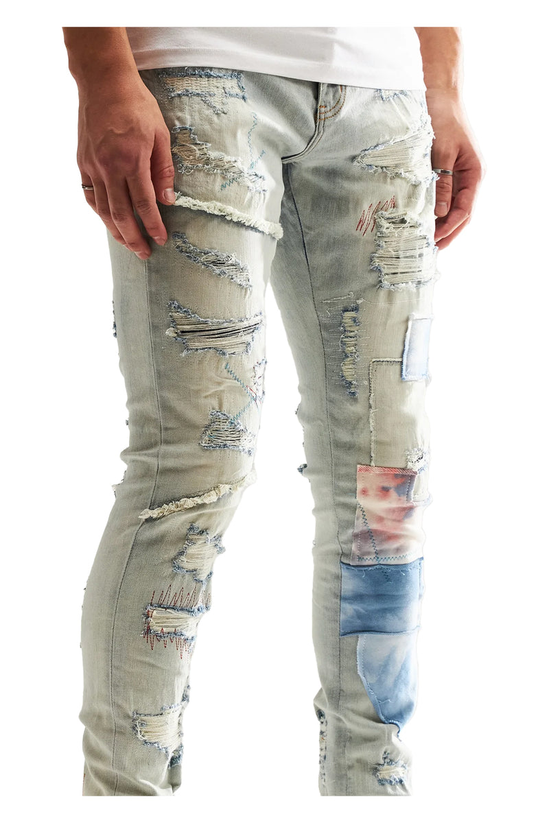 Embellish Jeans Toro Denim Patchwork Embf121-113
