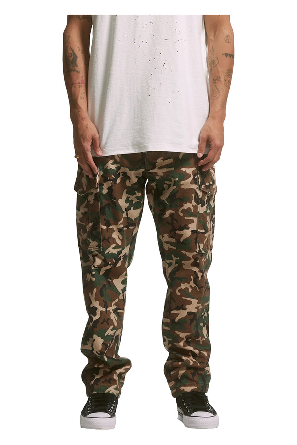 Purple Brand Cargo Pant Bleached Camouflage  P503-TCCC223