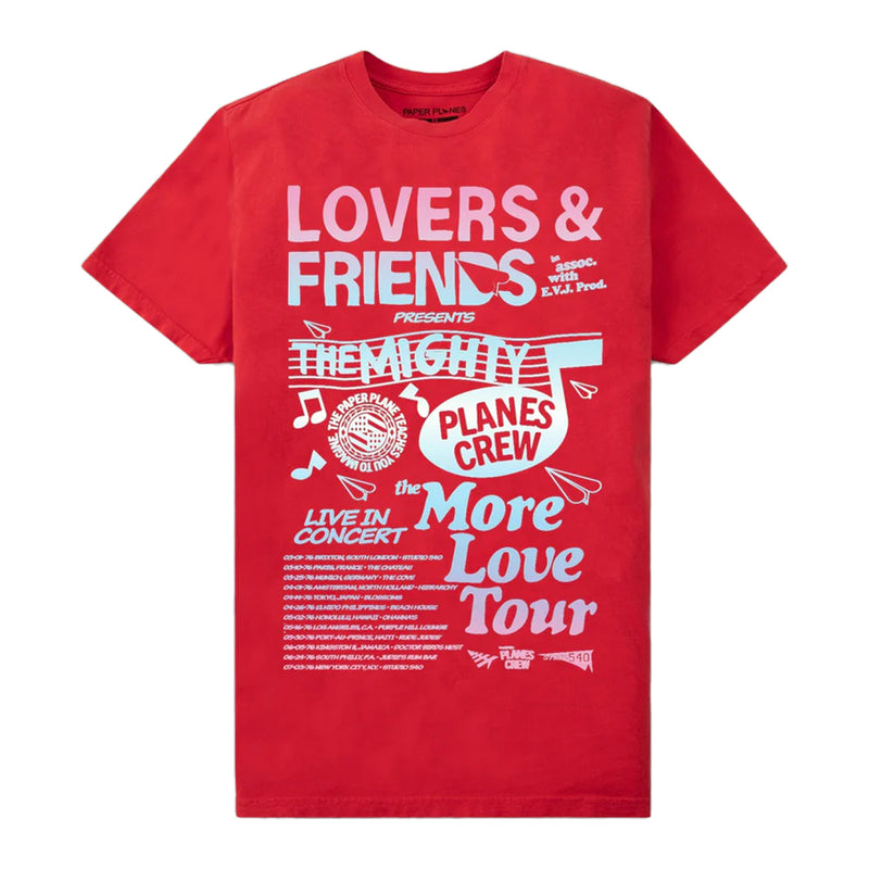 Paper Planes - More Love Tour Hoodie - Coral Red