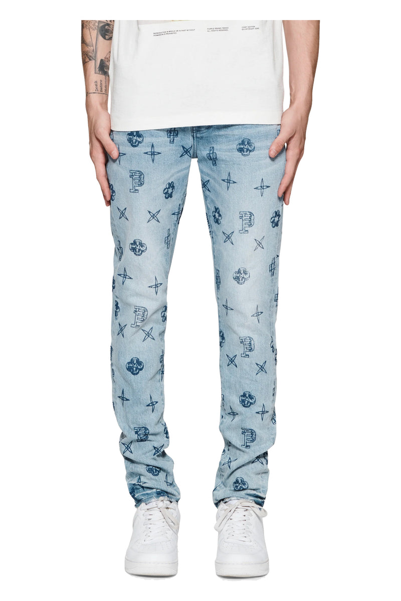Flocked Monogram Denim Jeans - Ready to Wear