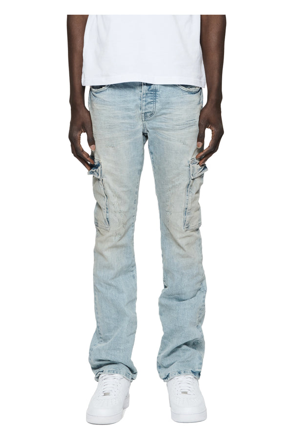 Purple Brand Low Rise Skinny Outlined Monogram Jeans - Light Indigo, Size 30 by Sneaker Politics