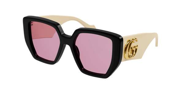 Gucci Black White Square Sunglasses GG0956S-002