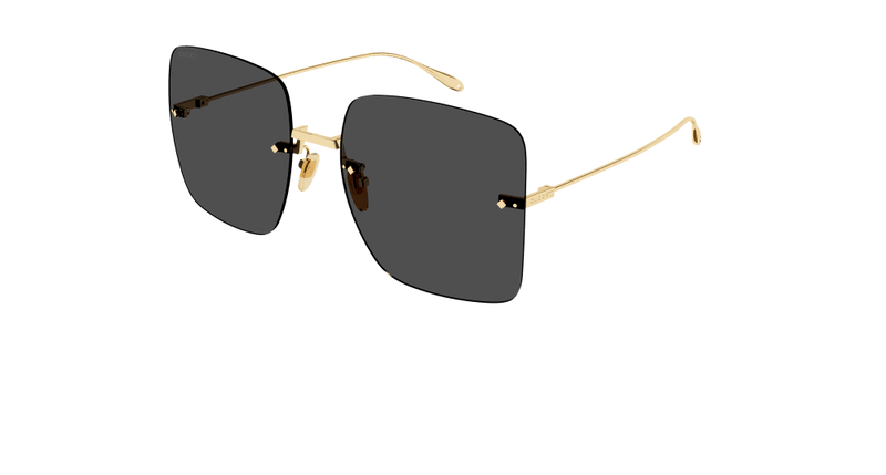 Gucci Black Gold Rectangular sunglasses GG1147S 001
