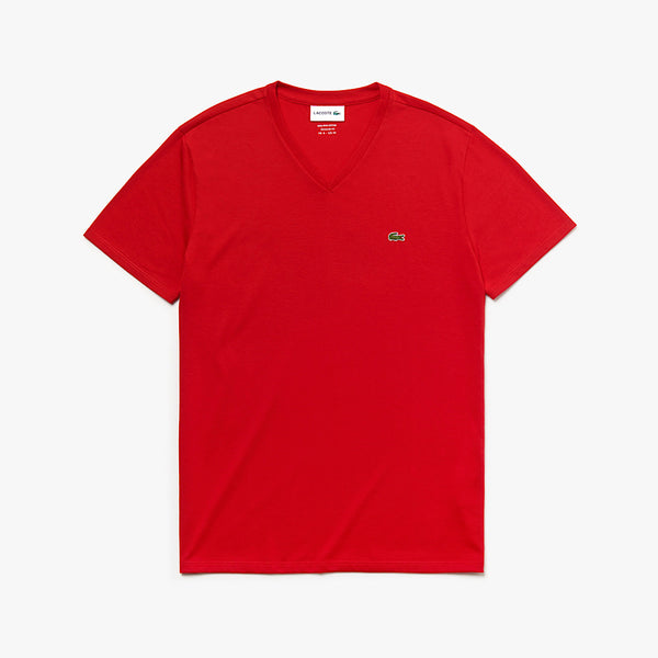 Lacoste T-Shirt V-Neck Red Th6710-51