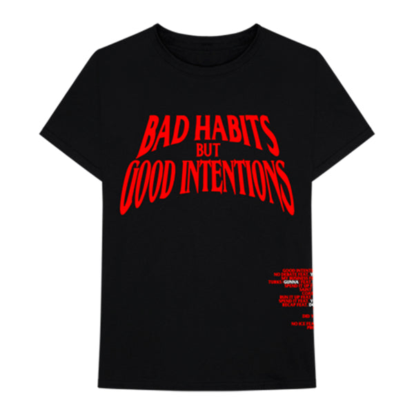 Vlone T-Shirt TW Bad Habits Black