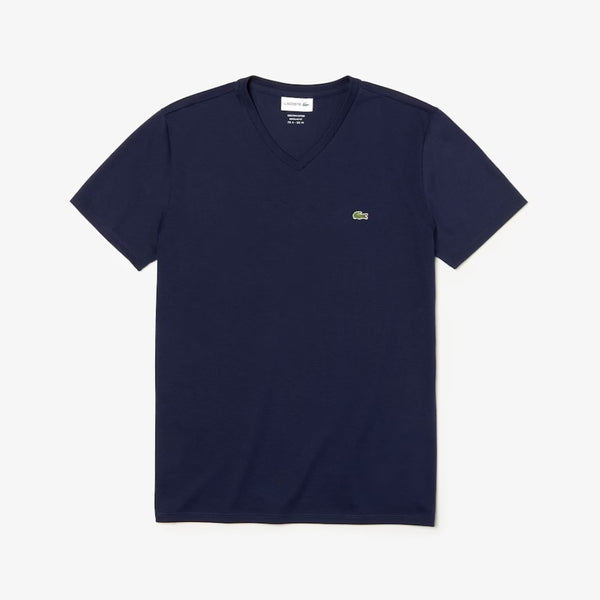 Lacoste T-Shirt V-Neck Navy Blue Th6710-51