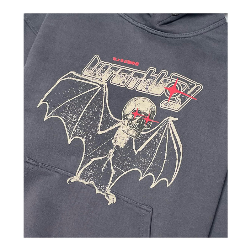 Wrathboy Hoodie Wrath Bat Pullover Charcoal WB01-034